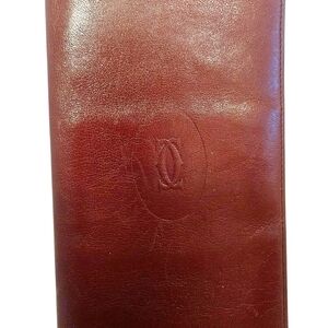 Cartier Burgundy Leather Wallet